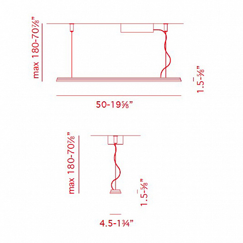 Подвесной светильник Axo Light SP LEDGE Chrome Ledge SPLEDGEXCRCRLED