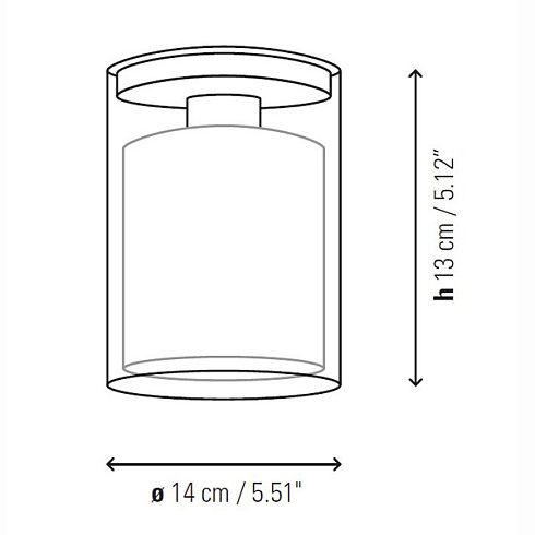 Потолочный светильник Bover OLIVER Red OLIVER 5131306/P736C