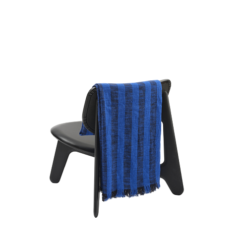 Плед Tom Dixon Band 160x200 cm, Blue&Black Linen Blend  Band BATH160BLU