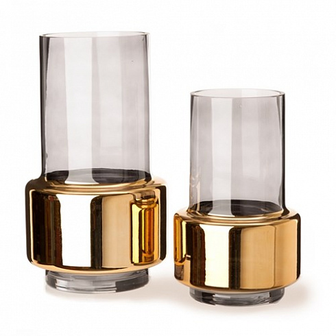 Ваза Pols Potten Lobby smoke gold M Lobby 140-205-383