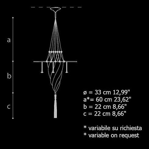 Подвесной светильник Archeo Venice Design 401.DB 400