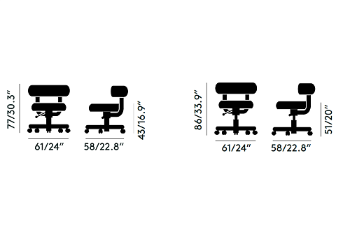 Стул Tom Dixon Fat Work Category 1 FAT FATWK01BL1