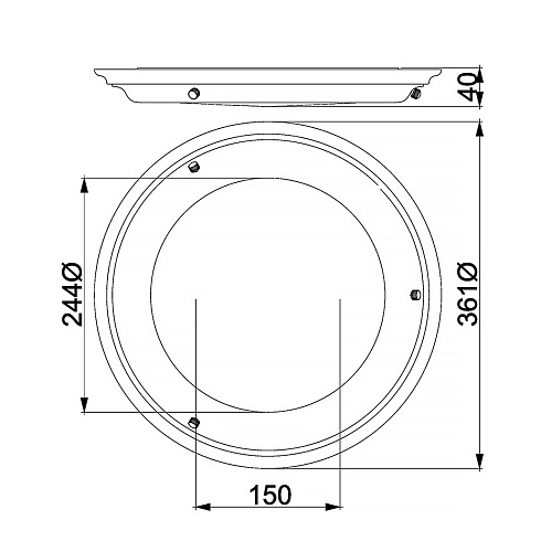 Потолочный светильник Elstead Lighting WELLAND-F-PC Welland WELLAND/F PC