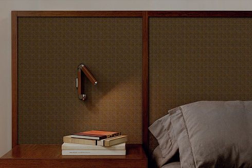 Настенный светильник Contardi Picchio Polished aluminium / Cognac leather с внешним драйвером Picchio ACAM.006310