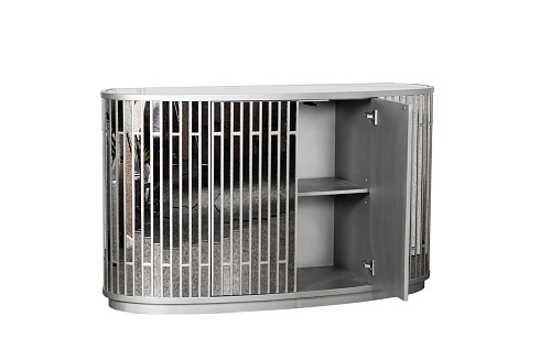 Комод зеркальный двухдверный см Garda Decor KFG040 
