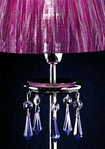 Настольная лампа Beby Group 118L02 chrome/violet SW Violet