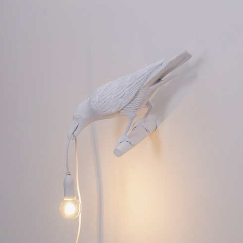 Настенный светильник Seletti Bird Looking Left White Bird Lamp 14734