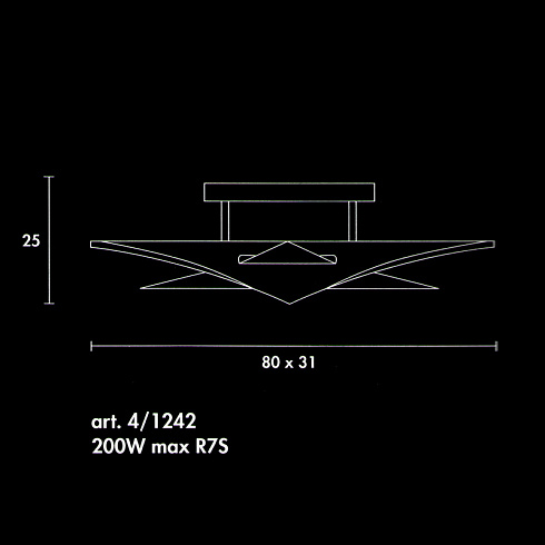 Потолочный светильник Sothis 4/1242-E-43 1242