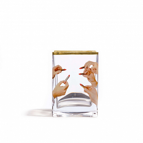 Ваза Seletti Lipsticks Small Toiletpaper Glass Vase 14123