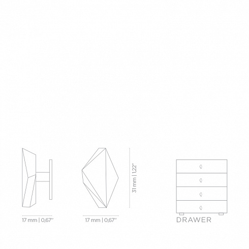 Ручка-кнопка Pull Cast Karat Brushed Brass Karat CM3007