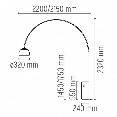 Торшер Flos Arco Led Arco F0303000