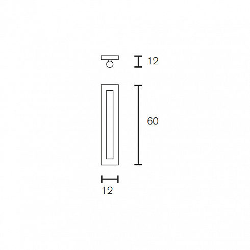 Настенный светильник Brand Van Egmond Linea Nickel aged Linea LINW60NA