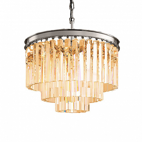 Люстра Delight Collection Odeon 6 chrome/amber 1920s Odeon KR0387P-6 chrome/amber