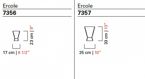 Настольная лампа Barovier & Toso 7356 Ercole 7356/CC/CL