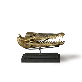 Gold Crocodile Head S