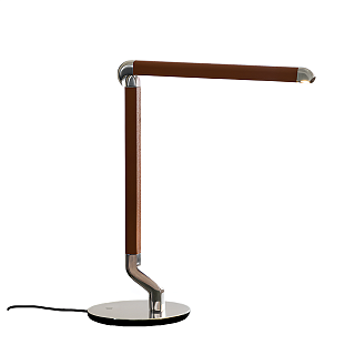 Picchio Polished aluminium / Cognac leather