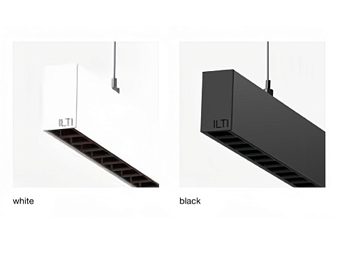 Подвесной светильник ILTI LUCE Zirkol Linear UGR 60W 4000K Dali Black  Zirkol BZRL1714I49NNE