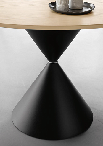 Журнальный столик Midj Clessidra Hide H30 D80 Graphite / Dark Grey Clessidra T19653480C+EG+GW