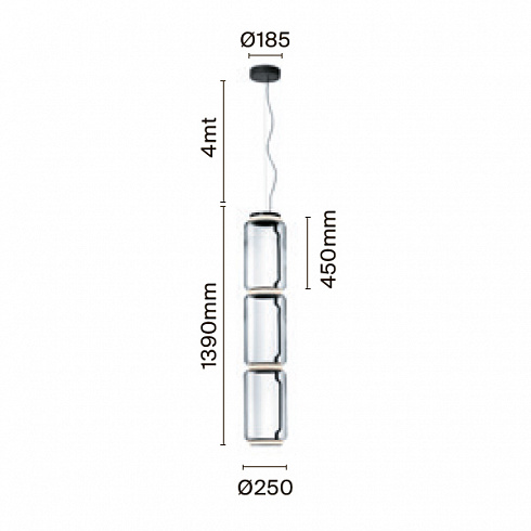 Подвесной светильник Flos Noctambule S 3 Noctambule F0276000