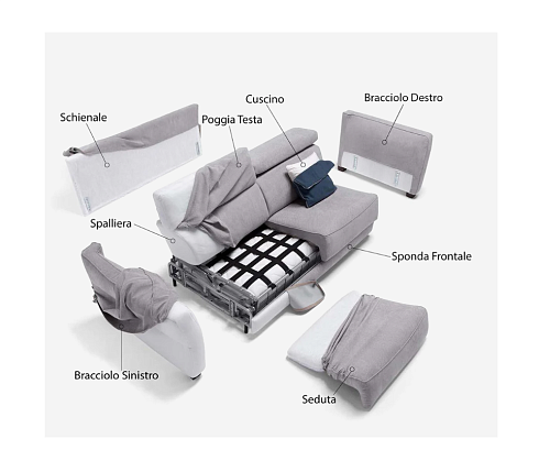 Диван Dienne Salotti Tokyo 3500 Gogh 622 Tokyo