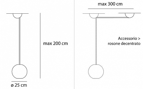 Подвесной светильник Artemide A089410 Aggregato