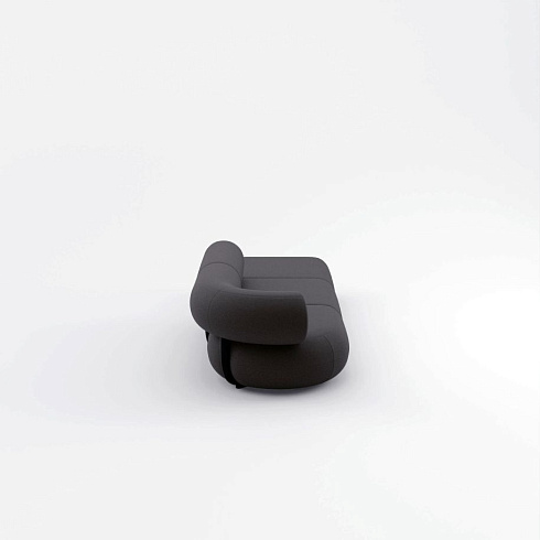 Диван Tom Dixon Fat Left Arm Facing Backrest - Configuration 4 - Dark Grey (Kvadrat Divina Melange 0180) FAT Fat-Sofa-Comb4-DM0180