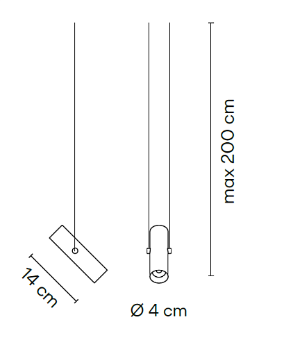 Подвесной светильник Vibia Circus 0141 Black Black Tunable Red + Casambi (P2P) Circus 014111/9Z