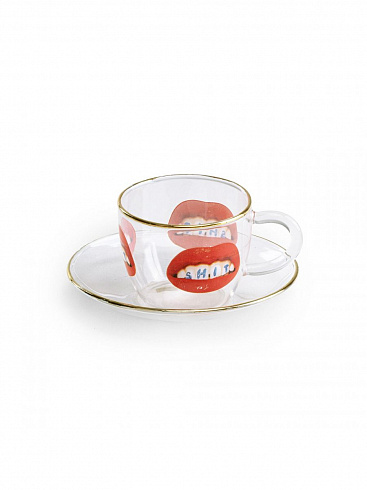 Кофейная пара Seletti Shit Toiletpaper Glass 15973