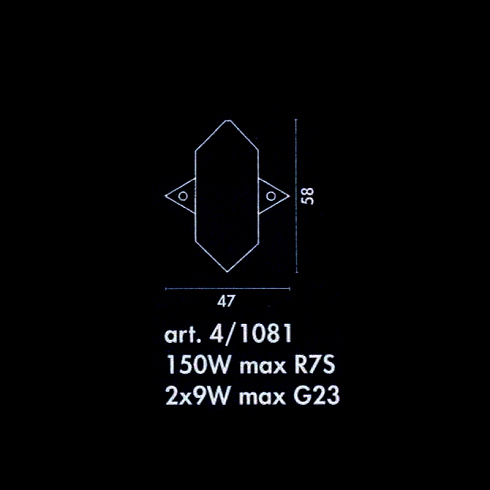 Настенный светильник Sothis 4/1081-B-10 1081