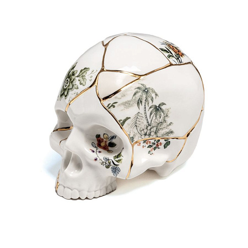 Статуэтка Seletti Skull Kintsugi 09943