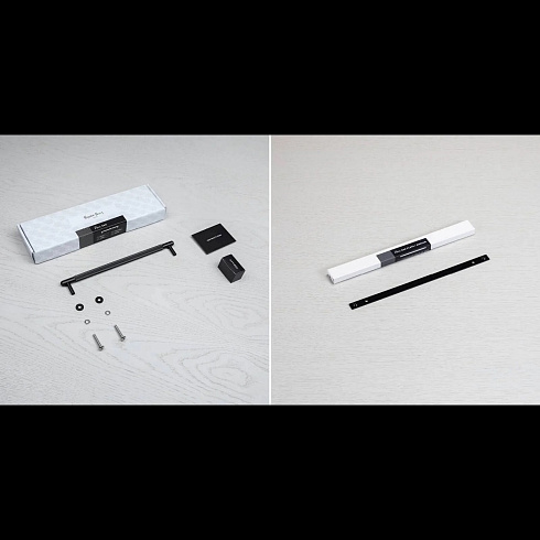 Ручка-скоба Buster and Punch Pull Bar Plate Linear Large Black Linear GPB-02313