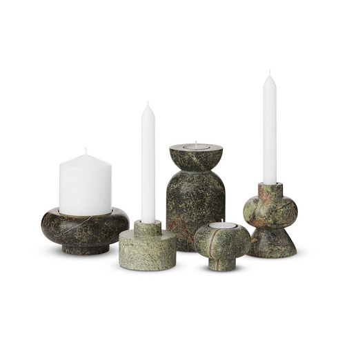 Подсвечник Tom Dixon Stone Stacking green Stone ROCH03GR