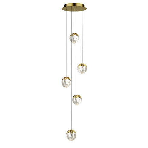 Подвесной светильник Delight Collection MD24001033-5A gold/clear MD24001033