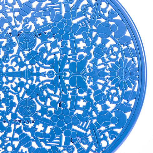 Обеденный стол Seletti Aluminium Oval Blue Industry Collection 18688 BLU
