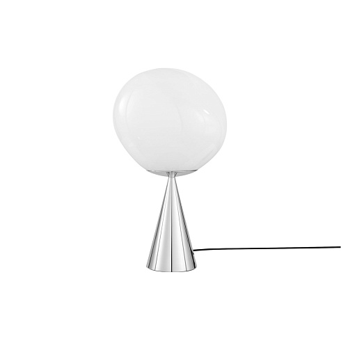 Настольная лампа Tom Dixon Melt Cone Fat opal/silver Melt MES02OP-TUN02M2