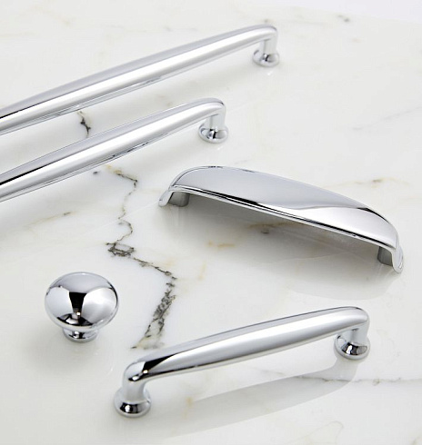 Ручка-кнопка Rejuvenation Claybourne Polished Chrome Claybourne 9208264