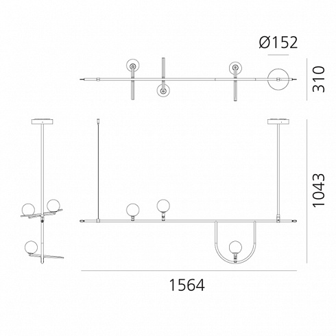 Подвесной светильник Artemide Yanzi 1 Yanzi 1104010A