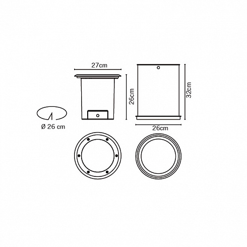 Встраиваемый светильник Fabbian D60F3135 Cricket