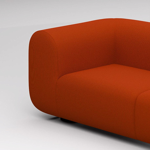 Диван Tom Dixon Plump 2.5 - Configuration 1 - Orange (Kvadrat Hallingdal 0600) Plump PLFS01BLHA0600