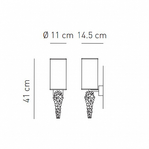 Настенный светильник Axo Light AP SUBZER Chrome Subzero APSUBZERCRCRE14