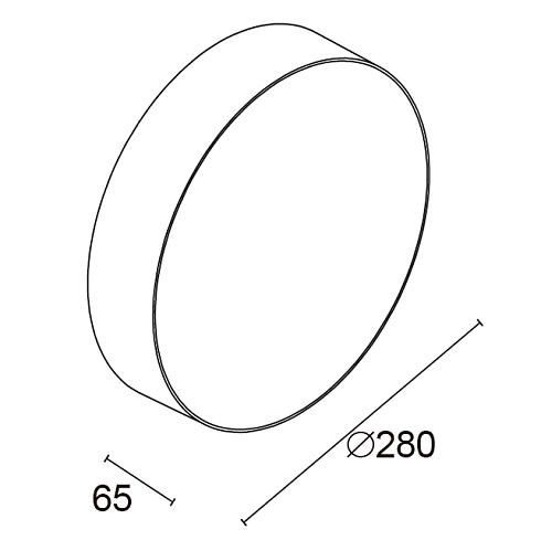Потолочный светильник AUGENTI Altair Round 21W 3000K 120 on/off  Altair 8402C/WR35VO