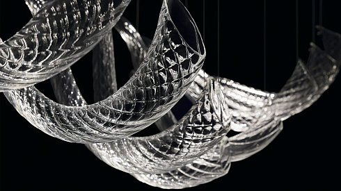 Потолочный светильник Barovier & Toso 7324 Swing 7324/EK/CL