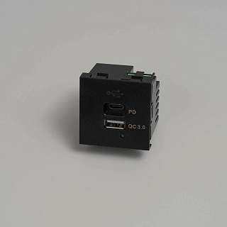 USB A+C black