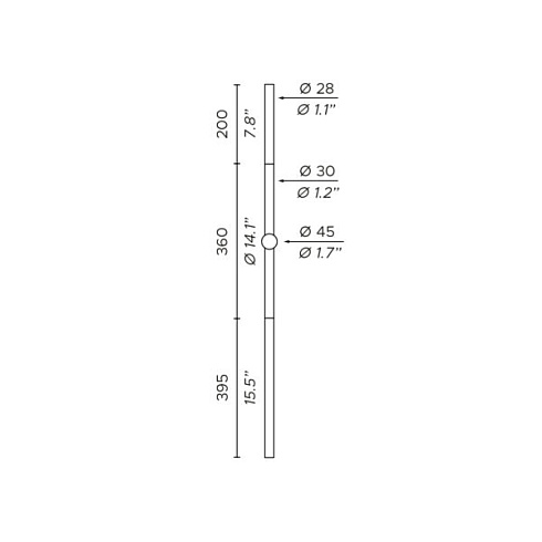 Настенный светильник Contardi Bianca linear brass Bianca ACAM.005130