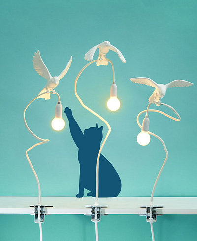 Настольная лампа Seletti Sparrow Landing Sparrow Lamp 15310