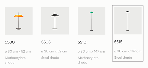 Торшер Vibia Mayfair 5515 Gold 2700К Sensor Mayfair 551520/16