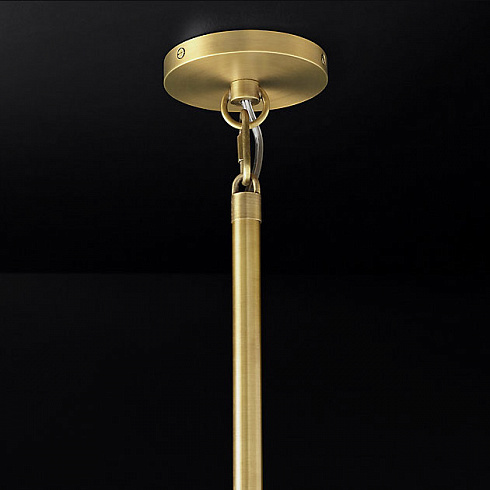 Люстра Restoration Hardware Boule De Cristal Round 48" Lacquered Burnished Brass Boule De Cristal 68090412 LBB