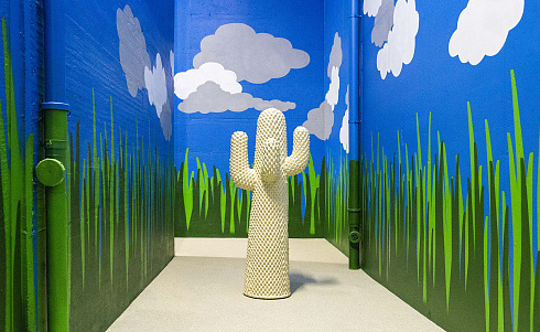 Вешалка для одежды Hanger Gufram Cactus White Cactus Another White Cactus