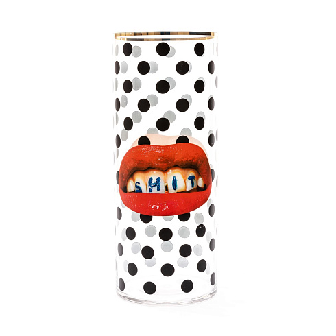 Ваза Seletti Shit Pois  Big Toiletpaper Glass Vase 14200