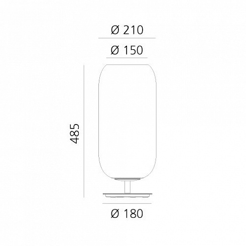 Настольная лампа Artemide Gople Silver Gople 1408010A